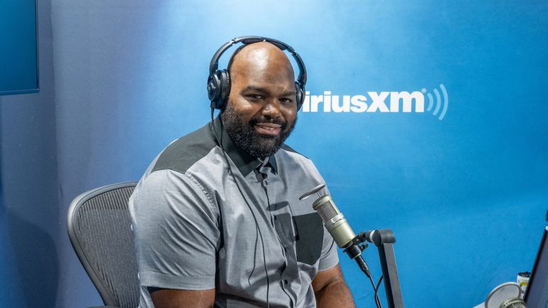 Michael Oher on Sirius XM in August 2023