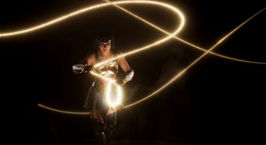 A shot of Wonder Woman from the teaser for the upcoming game.