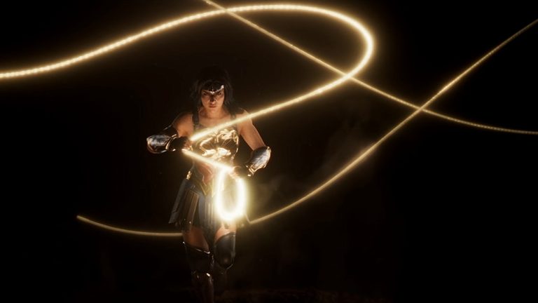 A shot of Wonder Woman from the teaser for the upcoming game.