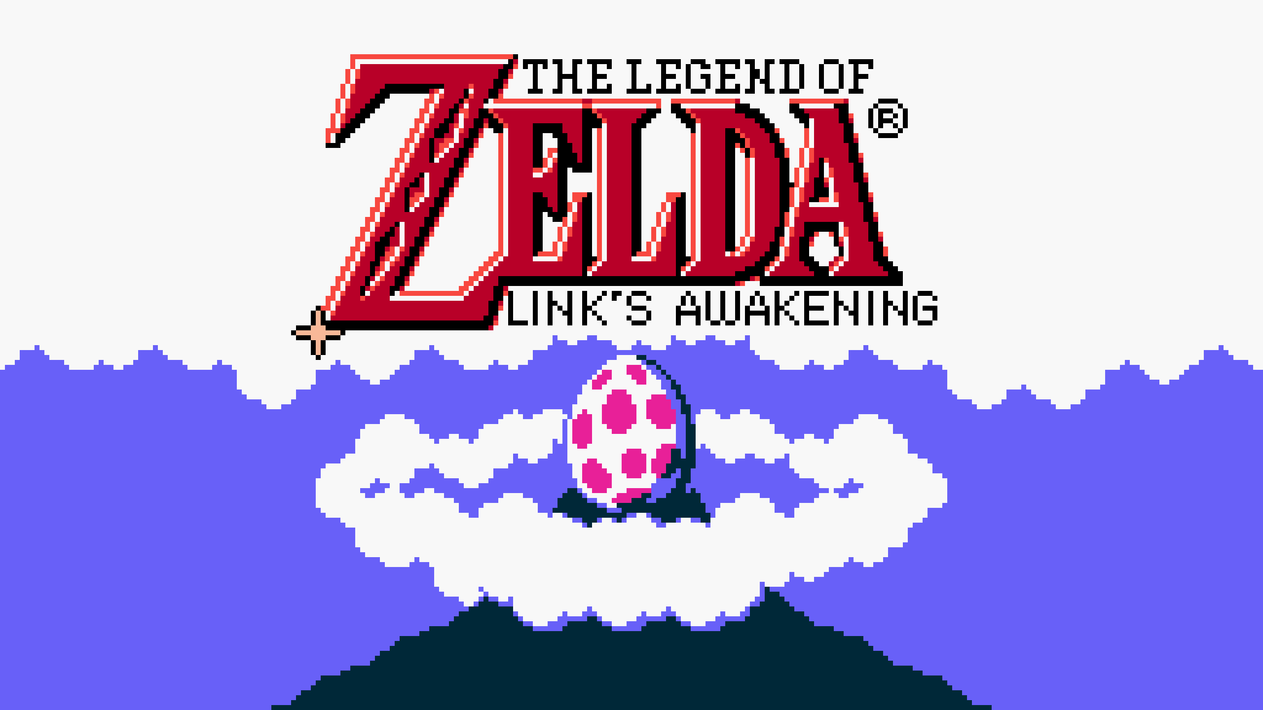 The logo for The Legend of Zelda Links Awakening which now has a fan made PC version available.