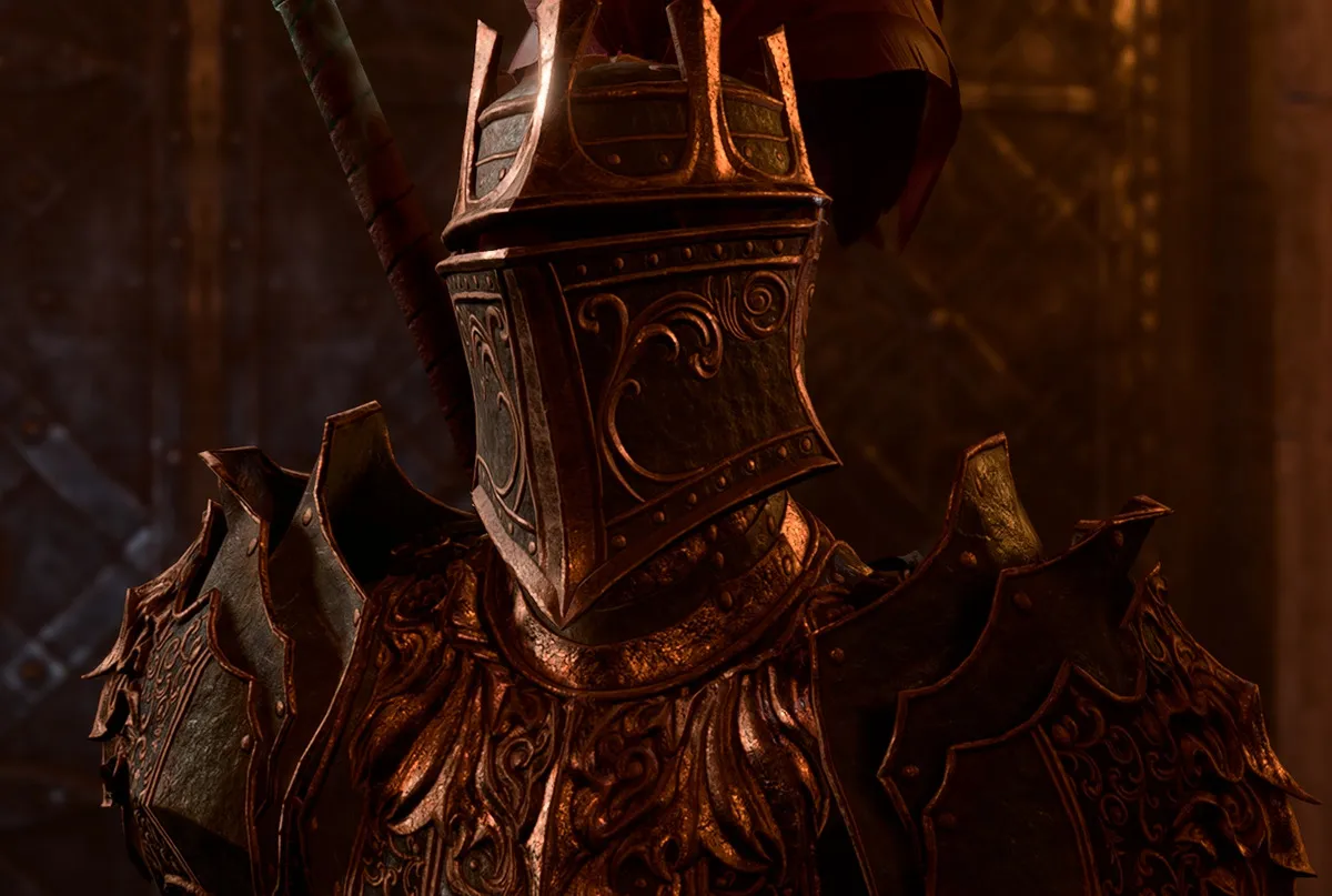 Les quels gardes en armure de Blackguard.  Cette image fait partie d'un article sur la meilleure armure lourde de Baldur's Gate 3.