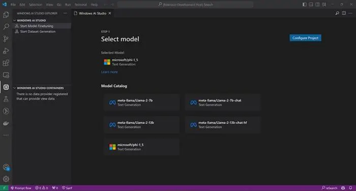 Microsoft annonce Windows AI Studio