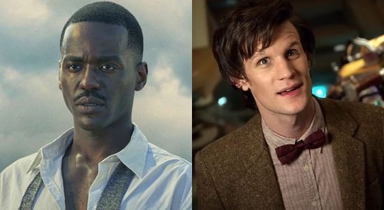 Ncuti Gatwa and Matt Smith from Doctor Who