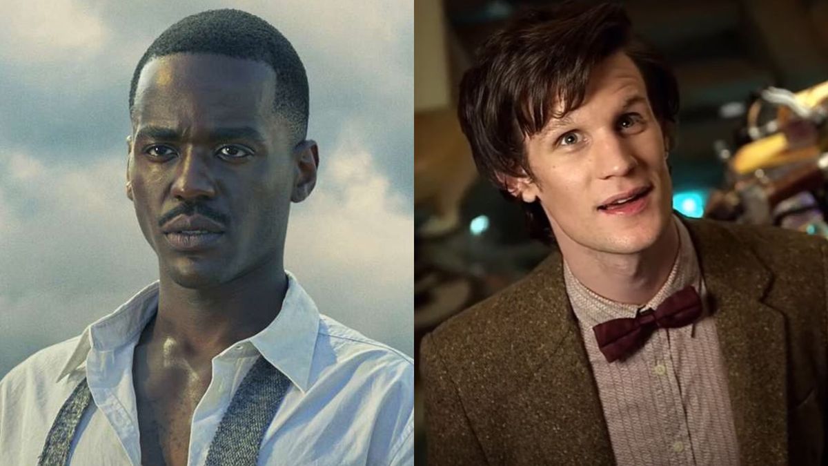 Ncuti Gatwa and Matt Smith from Doctor Who