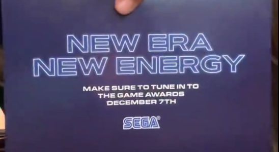 « Nouvelle ère, nouvelle énergie » : Sega taquine la révélation des Game Awards