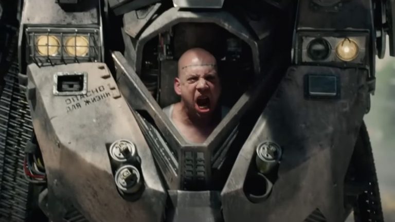 Paul Giamatti yelling while in Rhino suit in The Amazing Spider-Man 2