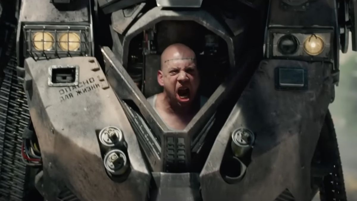 Paul Giamatti yelling while in Rhino suit in The Amazing Spider-Man 2