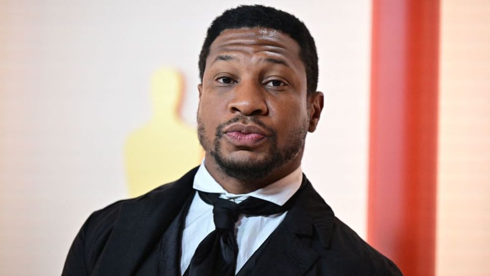 US actor Jonathan Majors attends the 95th Annual Academy Awards at the Dolby Theatre in Hollywood, California on March 12, 2023. (Photo by Frederic J. Brown / AFP) (Photo by FREDERIC J. BROWN/AFP via Getty Images)