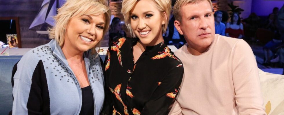 Julie, Savannah, and Todd Chrisley