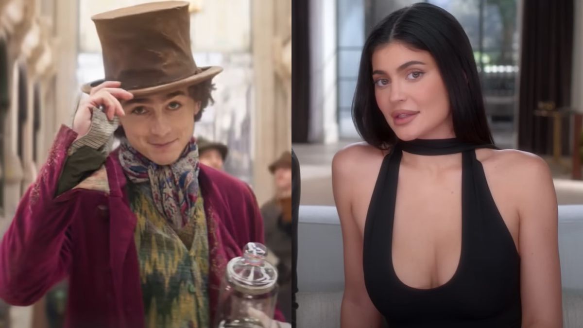 Timothee Chalamet in Wonka / Kylie Jenner on The Kardashians.