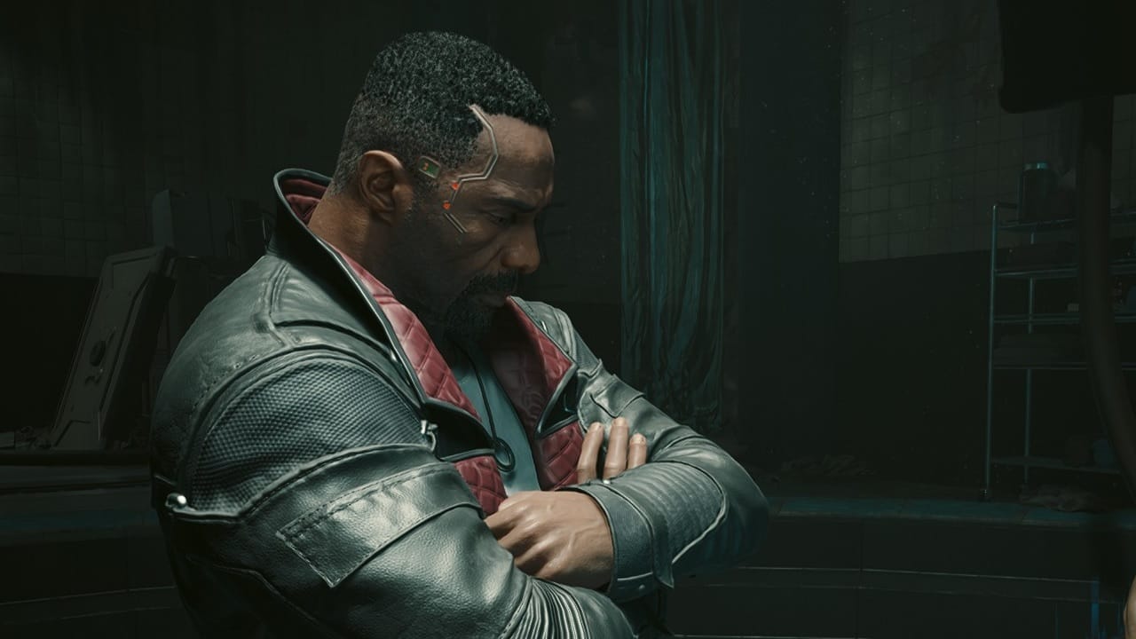 VideoGamer GOTY 2023 - Une image d'Idris Elba dans Cyberpunk 2077 : Phantom Liberty.  Image capturée par VideoGamer.