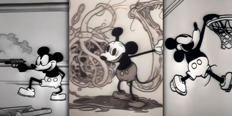 Les premiers Mickey Mouse sont désormais dans le domaine public et l’IA est déjà sur le coup