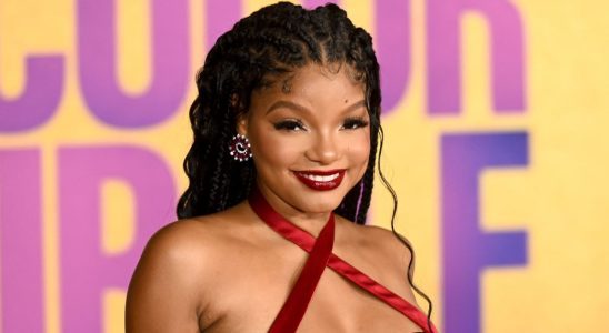 Halle Bailey at The Color Purple premiere