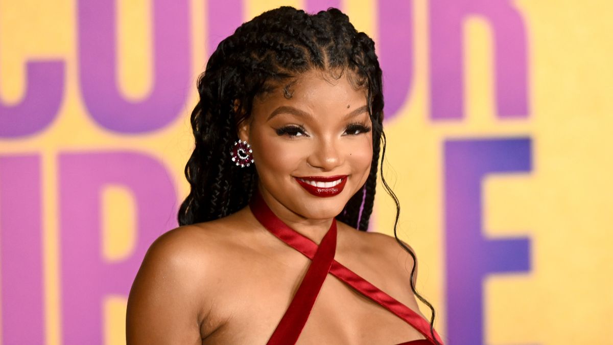 Halle Bailey at The Color Purple premiere