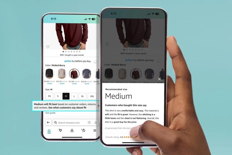 Amazon se tourne vers l’IA pour aider ses clients à trouver des vêtements qui leur conviennent lors de leurs achats en ligne
