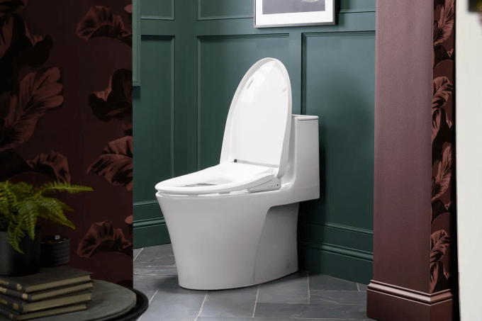 Siège de bidet PureWash E930 de Kohler doté de commandes vocales