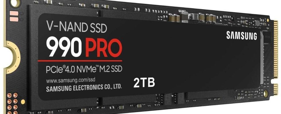 Obtenez le SSD 990 Pro 2 To de Samsung avec une remise importante aujourd'hui seulement