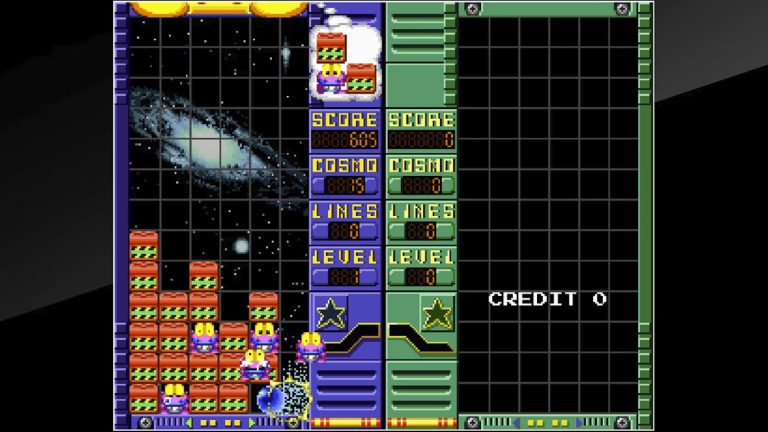 Arcade Archives Gameplay de Cosmo Gang the Puzzle
