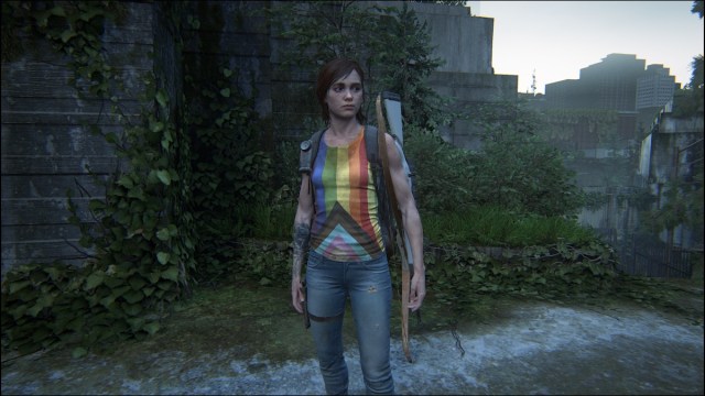 Ellie porte une chemise de fierté dans The Last of Us Part 2.