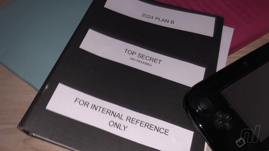 Plans secrets Nintendo - "PLAN B 2024. POUR RÉFÉRENCE INTERNE UNIQUEMENT.  TOP SECRET (PAS DE COUP D'OEIL)"