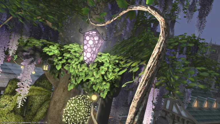 FFXIV Labyrinthos Grape Lamppost rend un hommage humoristique aux raisins low-poly bien-aimés
