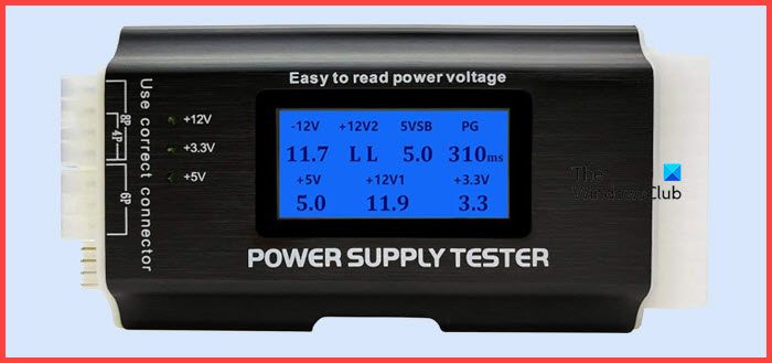 testez le bloc d'alimentation (PSU) de votre ordinateur