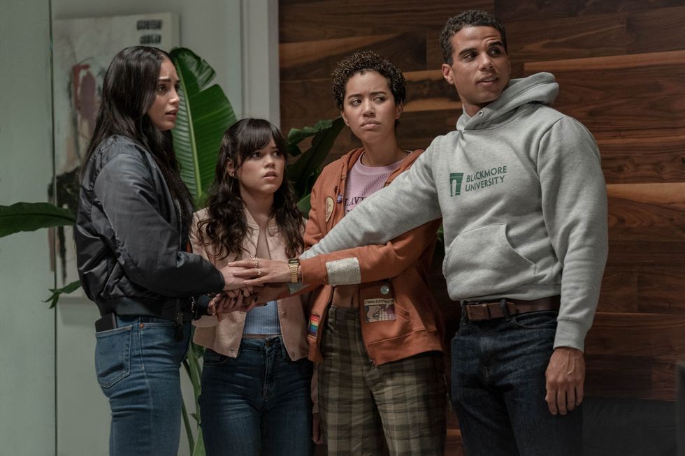 scream vi, melissa barrera, jenna ortega, jasmin savoy brown et mason gooding