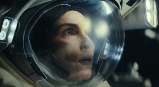 Noomi Rapace in a spacesuit