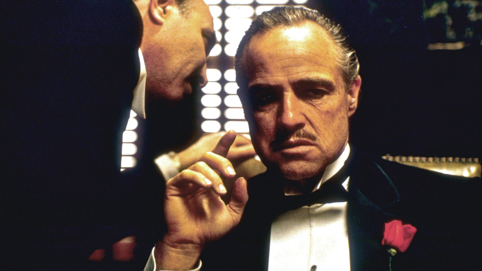 Marlon Brando dans le rôle de Don Corleone dans Le Parrain