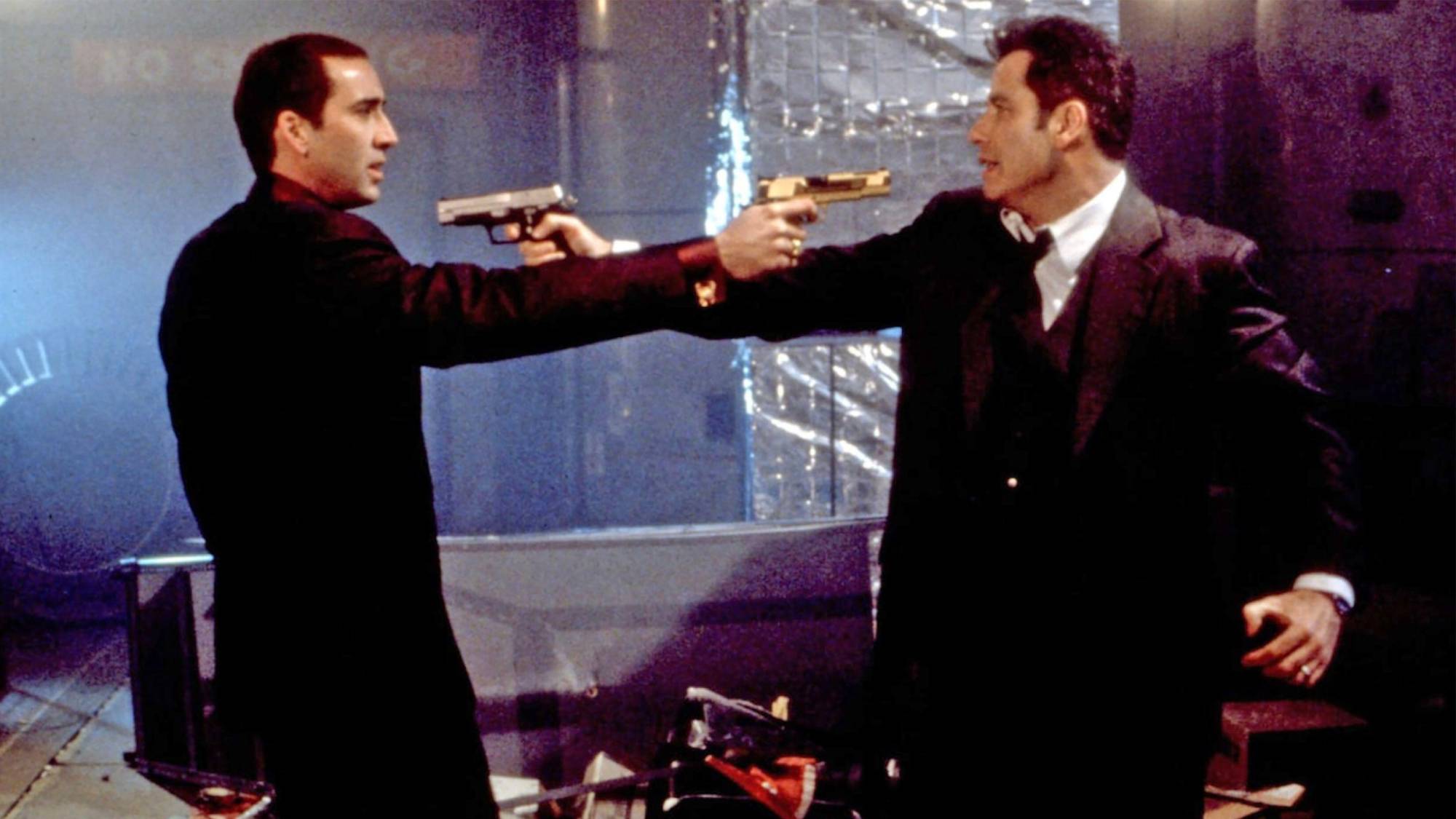 (LR) Nicolas Cage et John Travolta en Face/Off