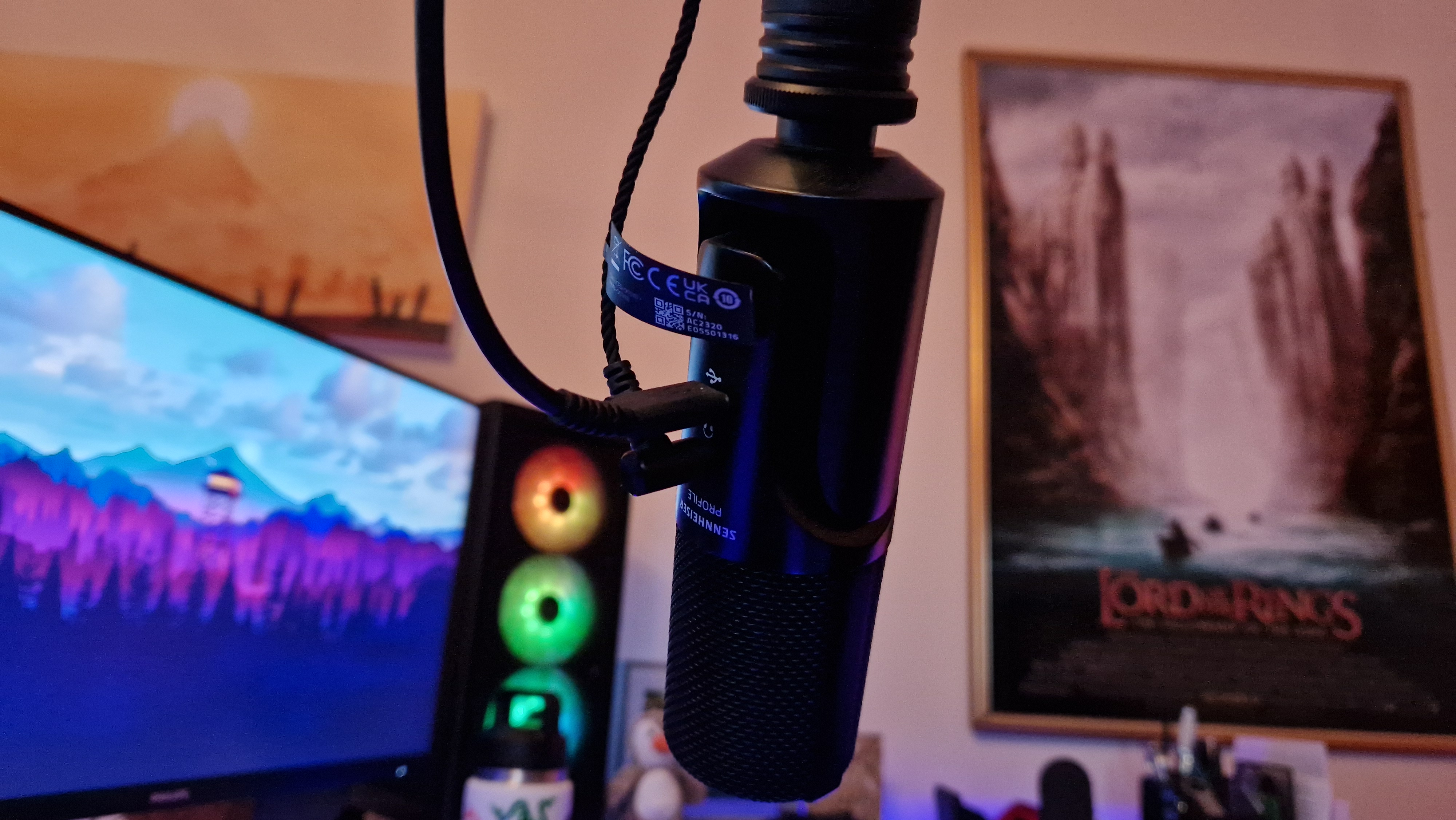 Ports de connexion arrière du microphone USB Sennheiser Profile