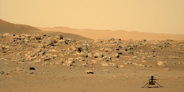 La NASA perd, puis rétablit, le contact avec son hélicoptère historique sur Mars