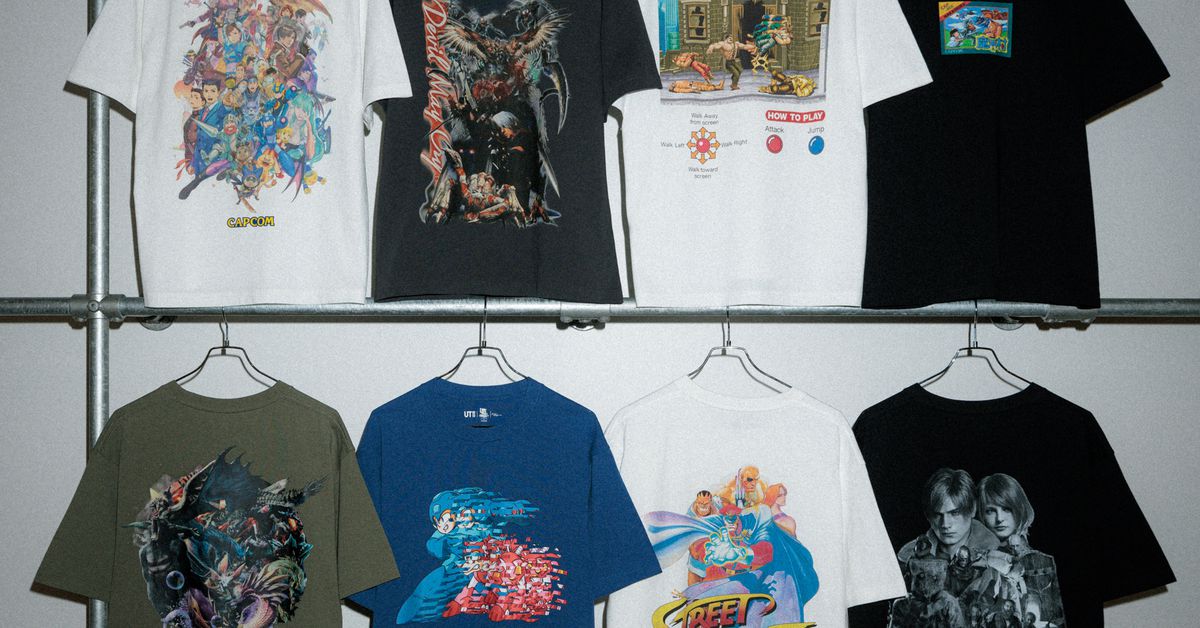 Les T-shirts du 40e anniversaire de Capcom arrivent chez Uniqlo en mars
