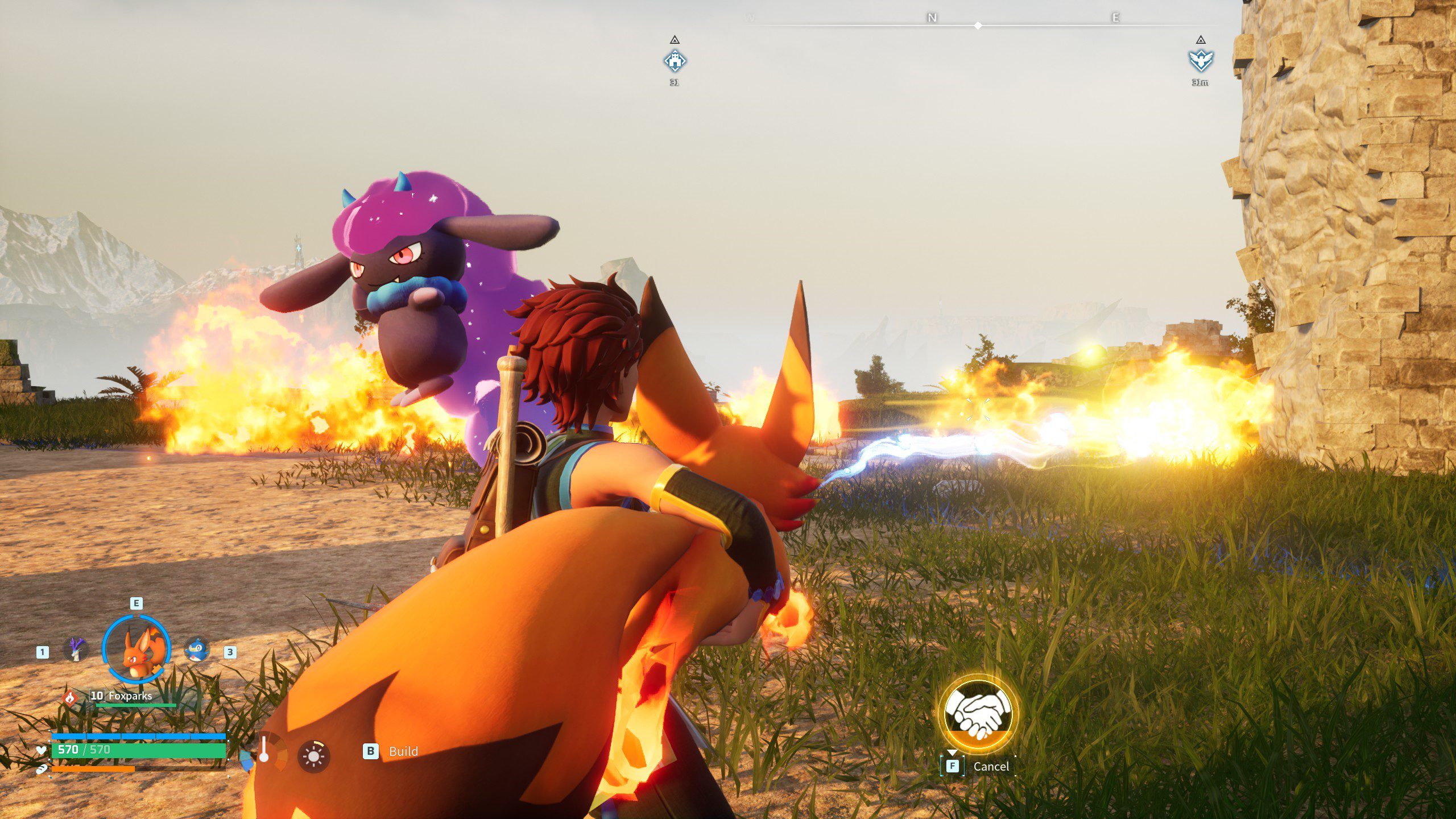 Comment utiliser Foxparks comme lance-flammes dans Palworld
