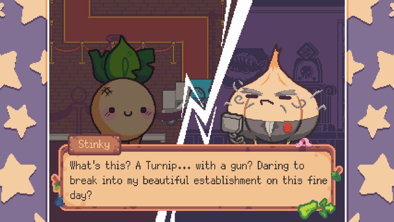 Gameplay de Turnip Boy vole une banque
