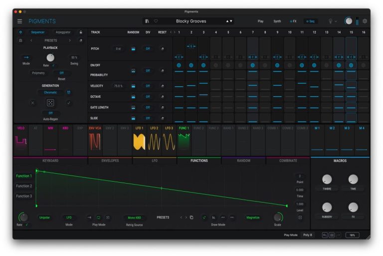 Arturia Pigments 5 ajoute un séquençage génératif et un traitement audio externe