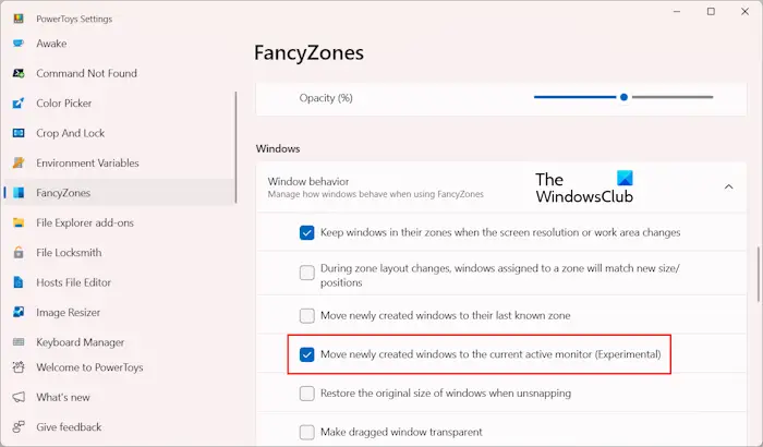 FancyZones Microsoft PowerToys