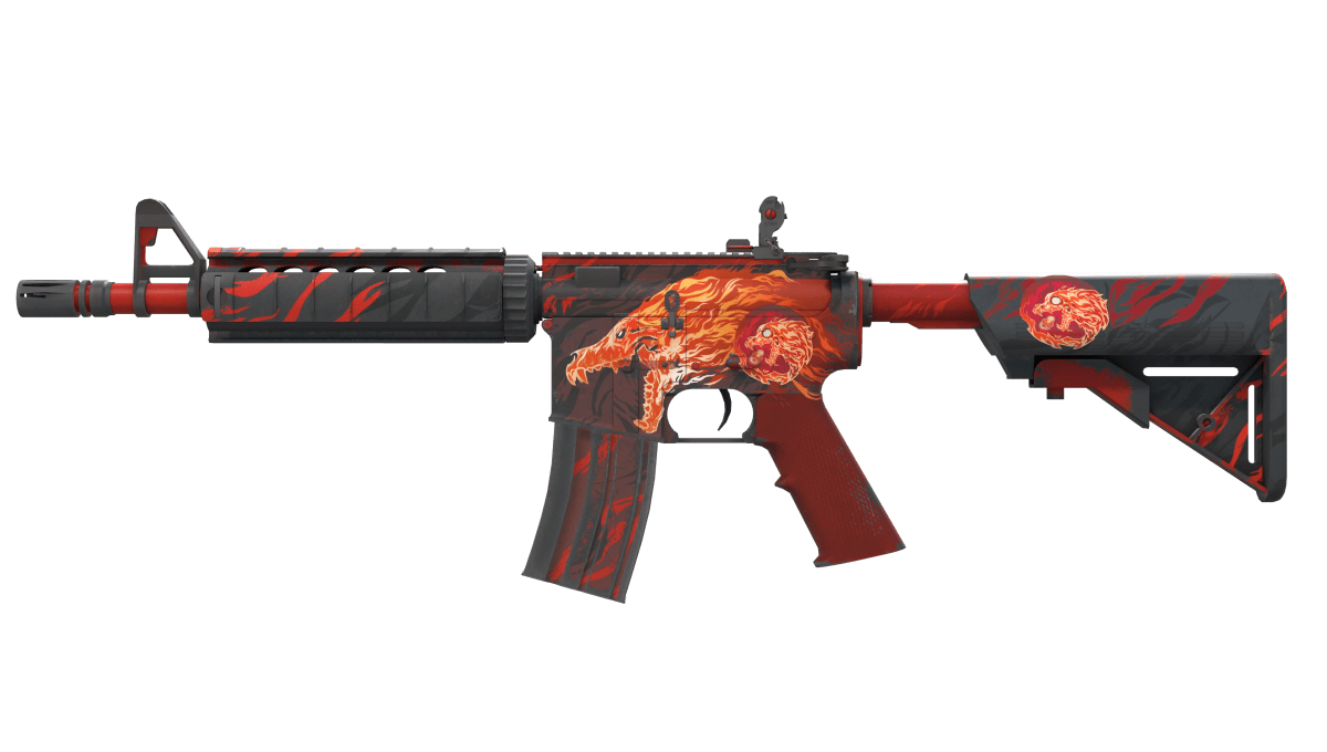 Le M4A4 Hurle dans CS2.  Cette image fait partie d'un article sur les skins les plus chers jamais créés dans Counter-Strike 2 (CS2).