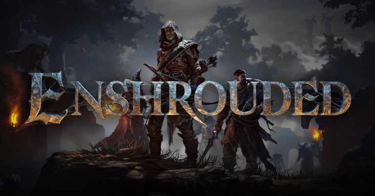 The logo for Enshrouded. This image is part of an article about how to get metal scraps in Enshrouded.