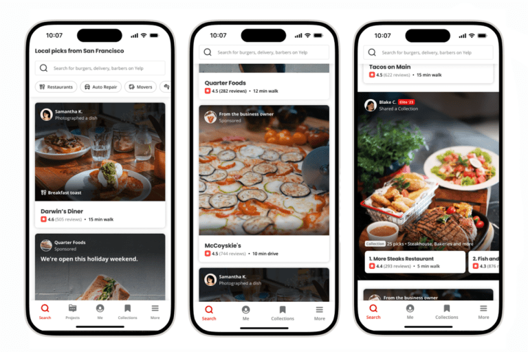 Les nouvelles fonctionnalités d’IA de Yelp incluent des résumés commerciaux générés automatiquement, entre autres mises à jour
