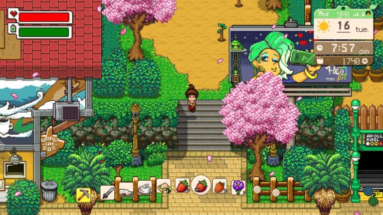 Ancien développeur de Stardew Valley créant son propre RPG de simulation de vie, cette fois dans une ville avec des vélos roulables