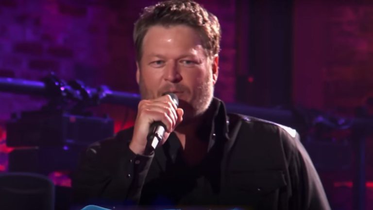 Blake Shelton performs on CBS