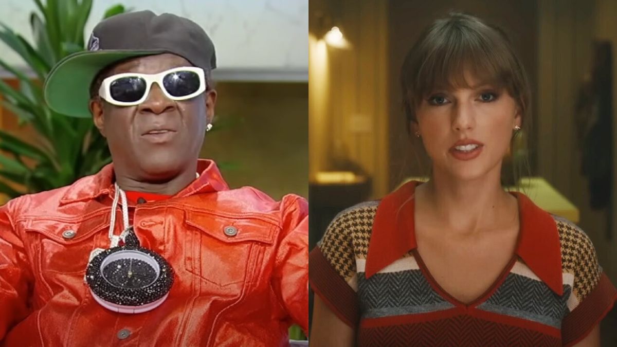 L to R: Flavor Flav on the Tamron Hall Show/Taylor Swift in the 