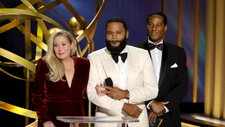 Christina Applegate and Anthony Anderson at Emmys 2024