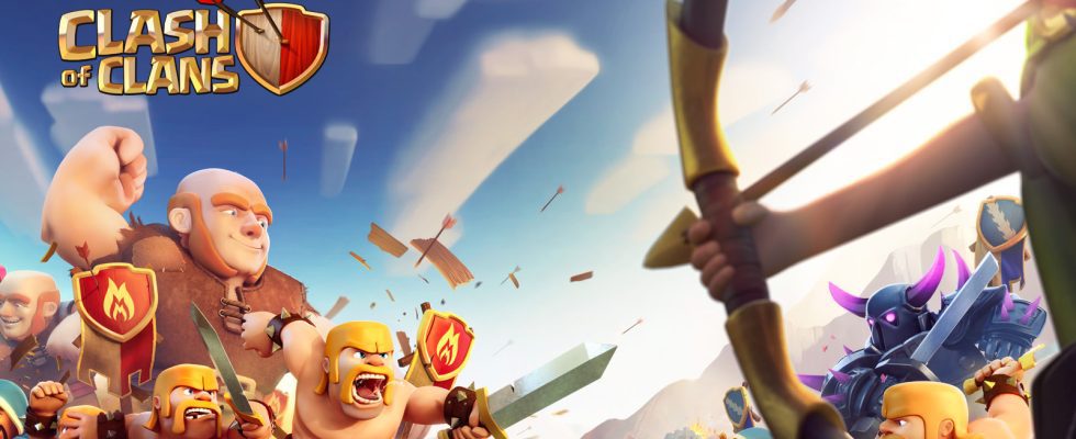 Clash of Clans units fighting