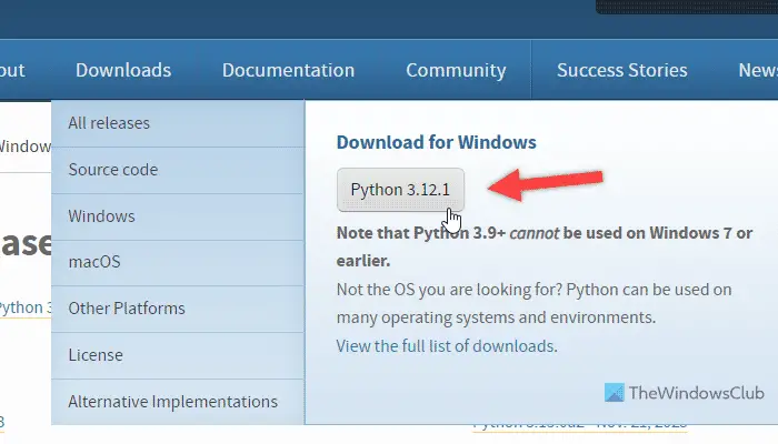 Comment installer Python sous Windows 11/10