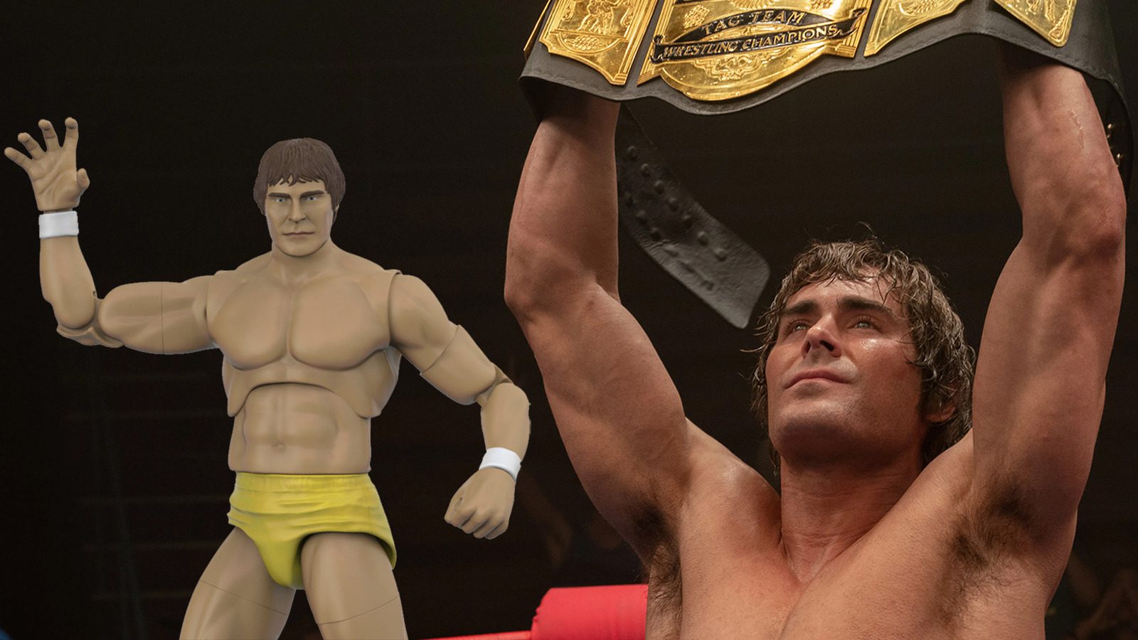 Cool Stuff : Zac Efron dans le rôle de Kevin Von Erich reçoit une figurine officielle Iron Claw d'A24
