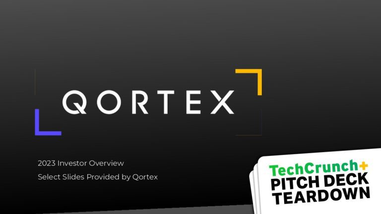 Démontage du pitch deck : le deck de départ de 10 millions de dollars de Qortex