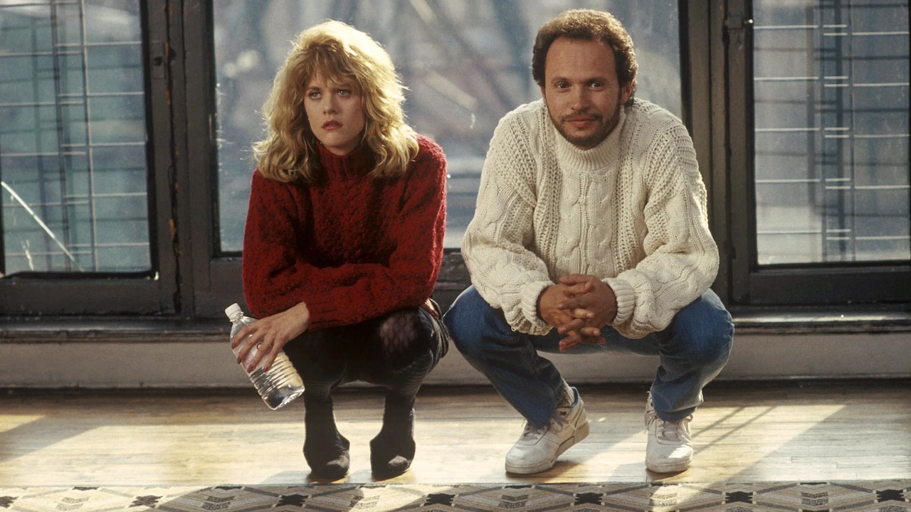 Meg Ryan et Billy Crystal en pulls dans When Harry Met Sally