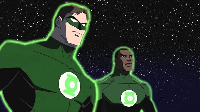 Green Lanterns Hal Jordan and John Stewart in Young Justice